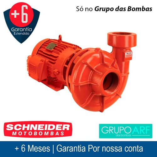 Bomba de Incendio Schneider BPI 21 R Saida Roscada Saida Roscada 2" x 1/2" 3Cv Trifasico