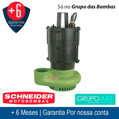 Bomba de Drenagem Submersível Schneider BCS C5 1/2Cv 220V Trifásica