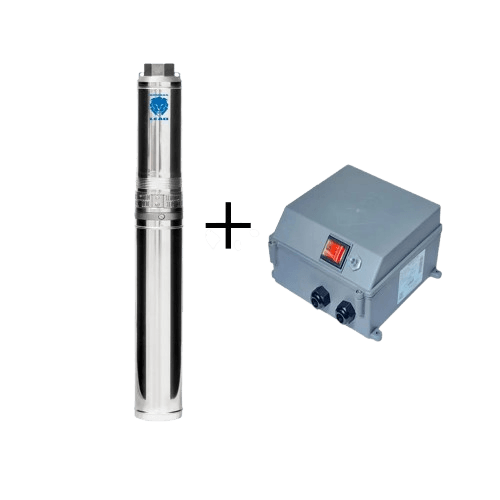 Bomba Submersa Leão 4" Polegadas 4R3RPA-17 1Cv 220V Monofasico Com Painel
