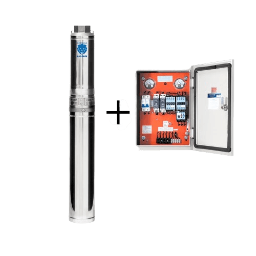 Bomba Submersa Leão 4" Polegadas 4R3RPA-03 1/2Cv 250v Monofasico Com Painel
