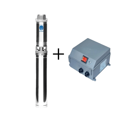 Bomba Submersa Leão 4" Polegadas 4R4PA-20 3Cv 220V Monofasico B25 Com Painel